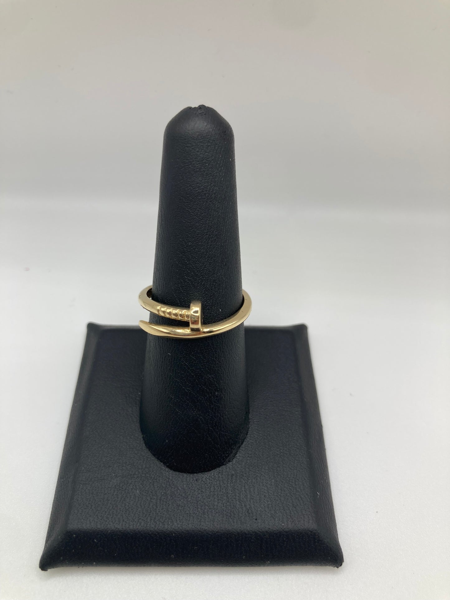14K Gold Nail Ring