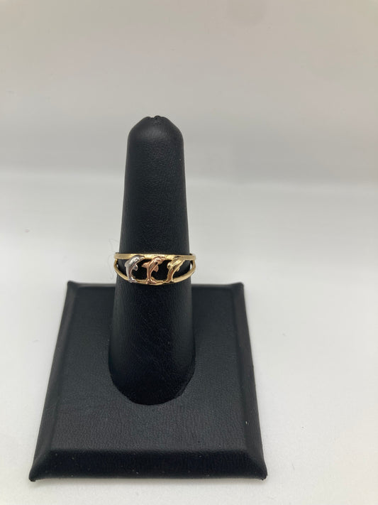 14K Gold Three Dolphins
