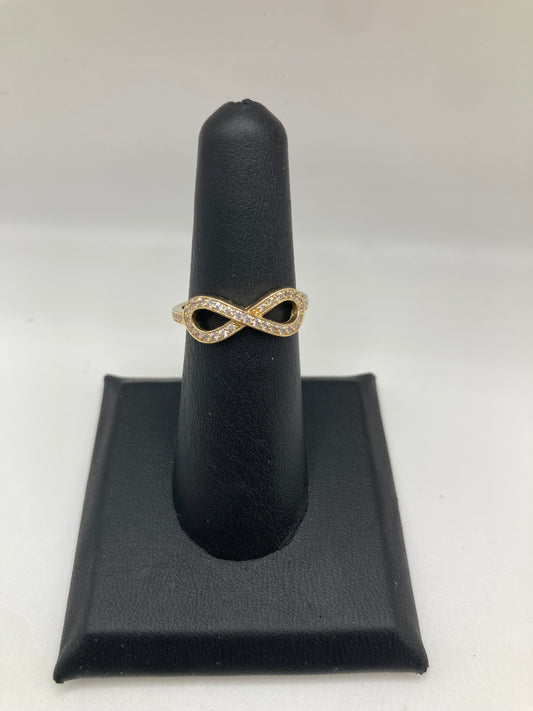 14K Gold Infinity Ring
