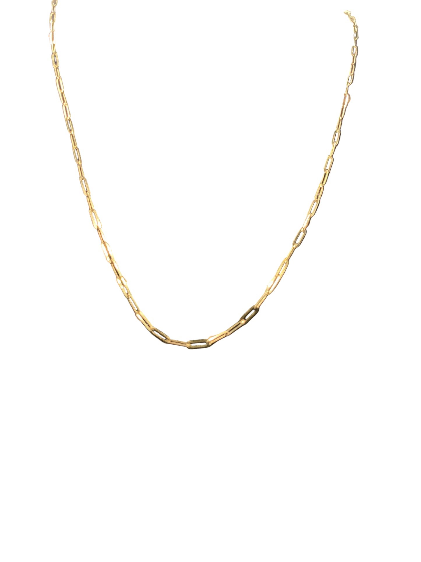 Paperclip Chain 14K Gold